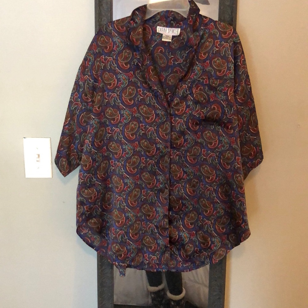 Vintage Paisley Blouse